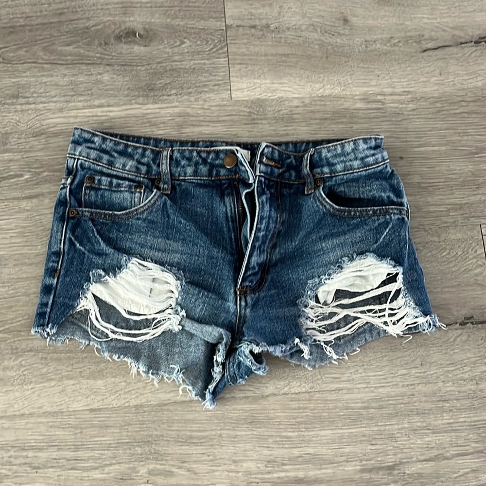 Denim shorts